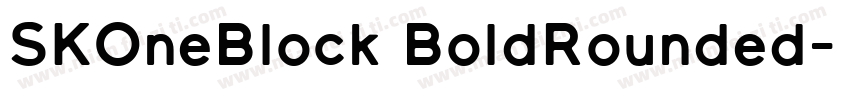 SKOneBlock BoldRounded字体转换